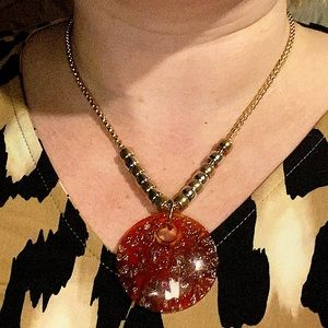 24” Glass Accent on Gold tone